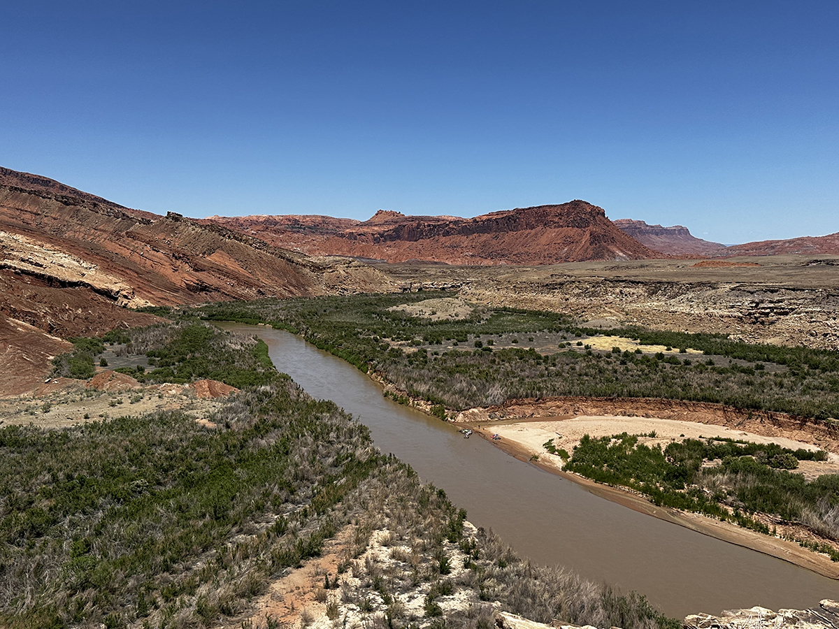 Aerial shot of San Juan River